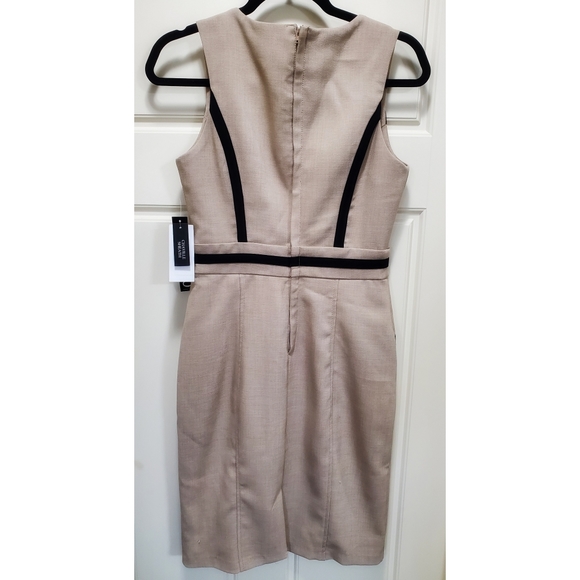 NWT XOXO Sheath Dress - Black & Tan - Picture 3 of 5